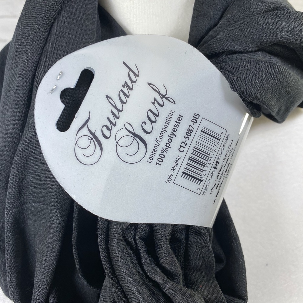 ✨FINAL STOCK✨Black Foulard Scarf - Picture 3 of 6
